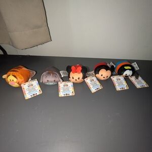 Disney Tsum Tsum Lot Of 5 - Tigger Mickey Minnie Eyore Goofy